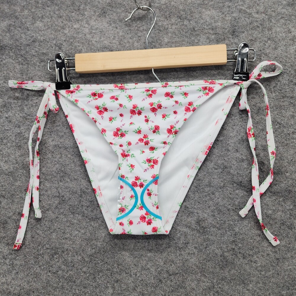 Peek Beau Bikini Bottom Womens 6 White Floral Swimwear